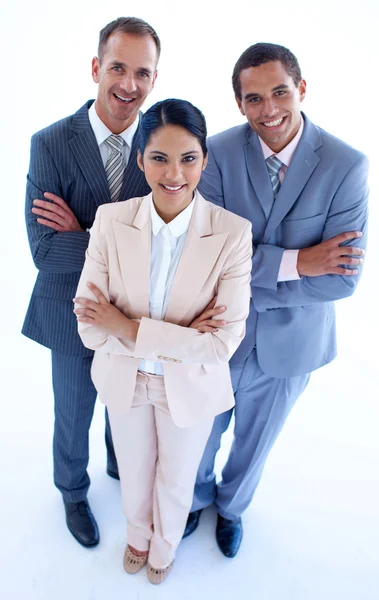 High angle of smiling business — Stock Photo, Image