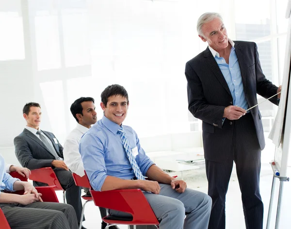 Portrait of international business at a conference — Stock Photo, Image