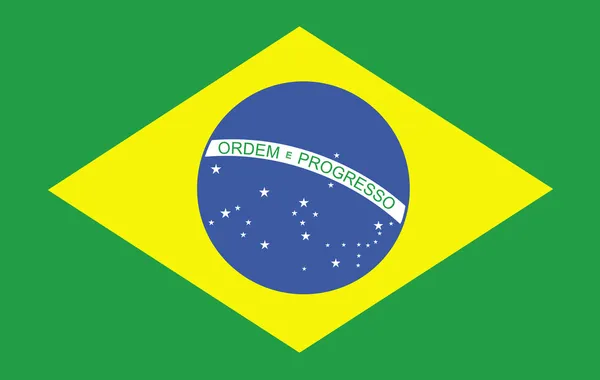 Brasilianische Flagge — Stockfoto
