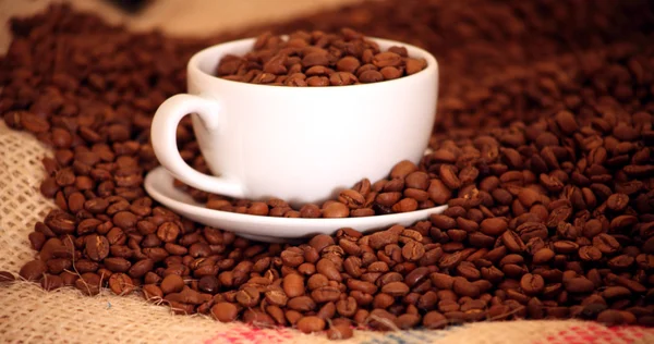 Morning coffee with Beans — Stock Photo, Image
