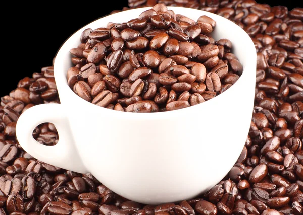 朝のコーヒー豆が — ストック写真
