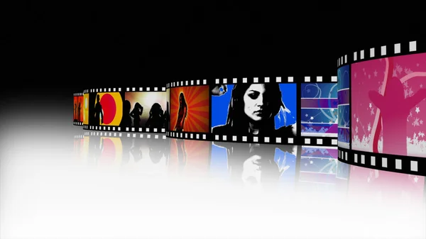 Music and Dance Film Reel — Stock Photo, Image