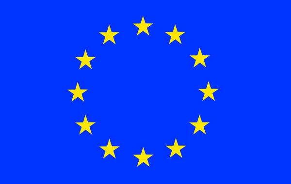 Σημαία Ευρωπαϊκής Ένωσης — Φωτογραφία Αρχείου