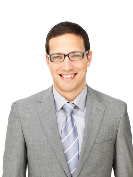 Charming businessman wearing glasses — Stock Photo, Image