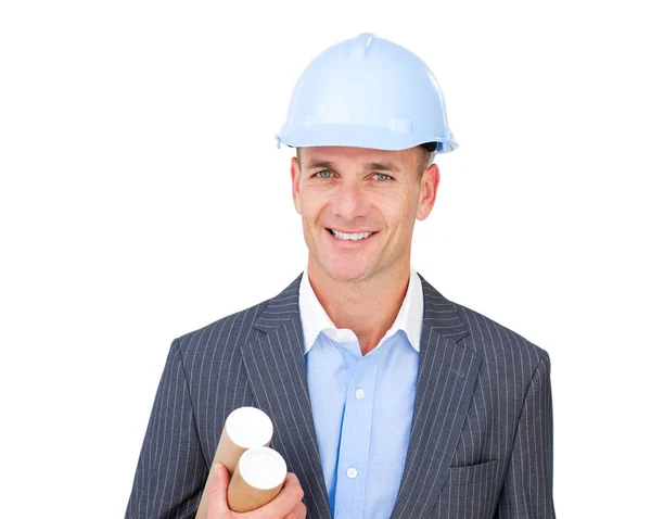 Portrait of a charismatic male engineer — Stock Photo, Image