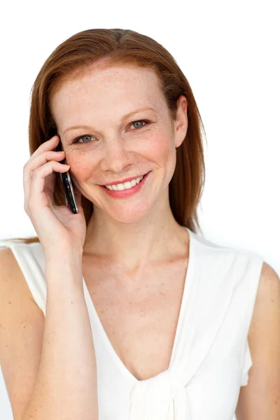 Sofistikerade affärskvinna på telefon — Stockfoto