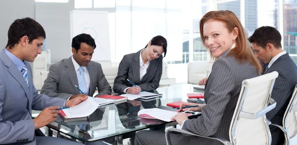 International business team in a meeting — Stock Photo, Image