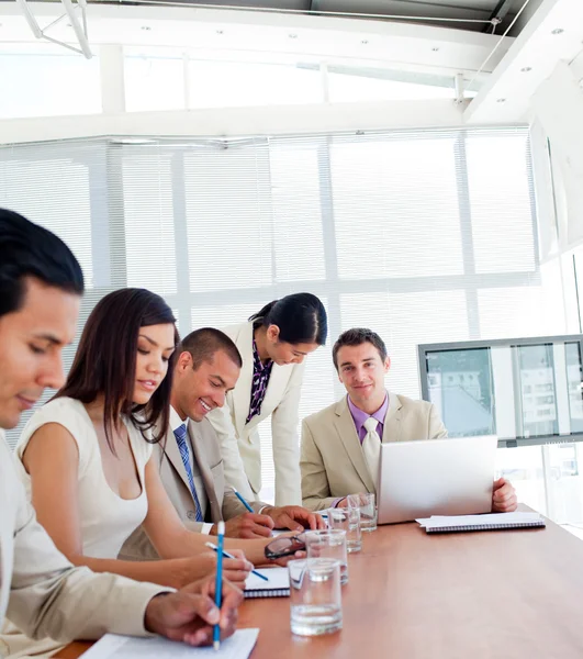 Positive business having a meeting — Stock Photo, Image