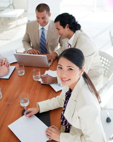 Charismatic business in a meeting — Stock Photo, Image