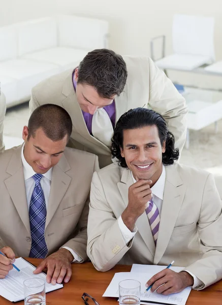 Confident business partners working together — Stock Photo, Image