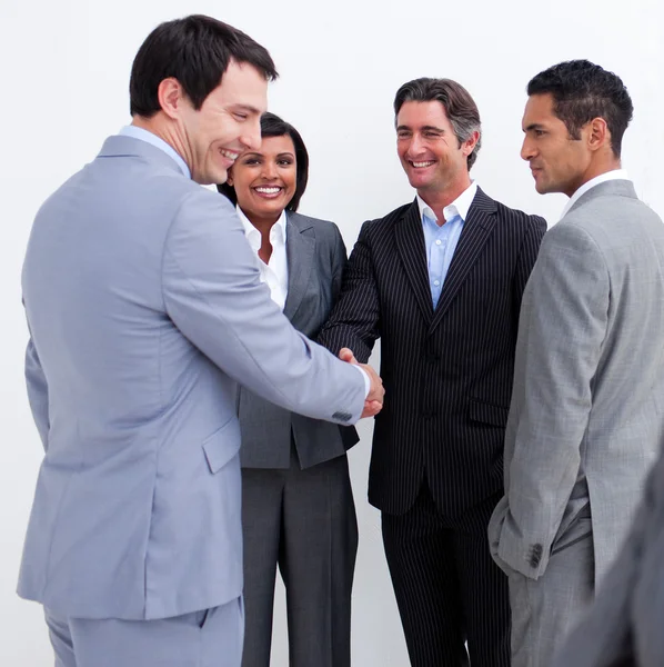 stock image Business greeting each other