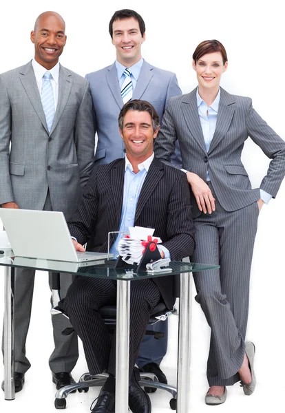 Portrait of a happy business team — Stock Photo, Image