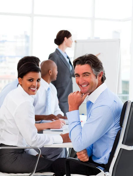 A diverse business group at a meeting — Stock Photo, Image
