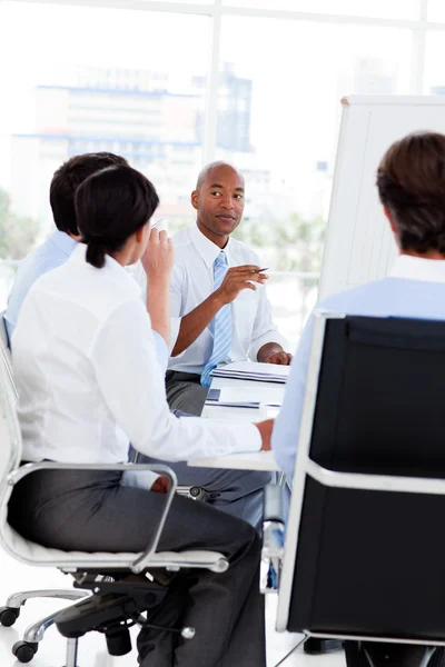 Multi-ethnic business team at a meeting — Stock Photo, Image