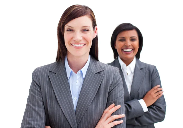Two attractive business women — Stock Photo, Image