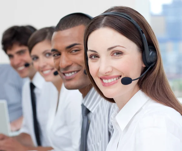 A group of customer service agents showing diversity — Stock Photo, Image