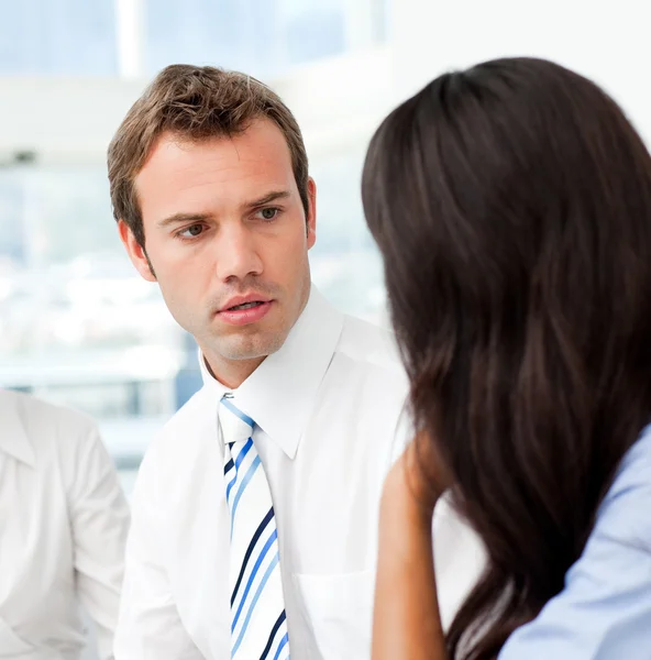 Two business talking together — Stock Photo, Image