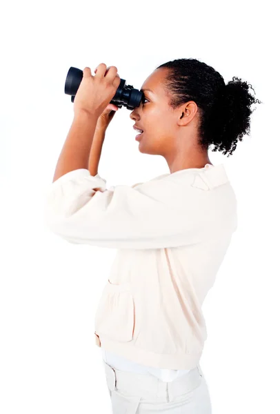 Afro-american businesswoman looking to the future — Stock Photo, Image