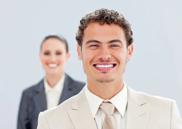 Portrait of a caucasian business team — Stock Photo, Image