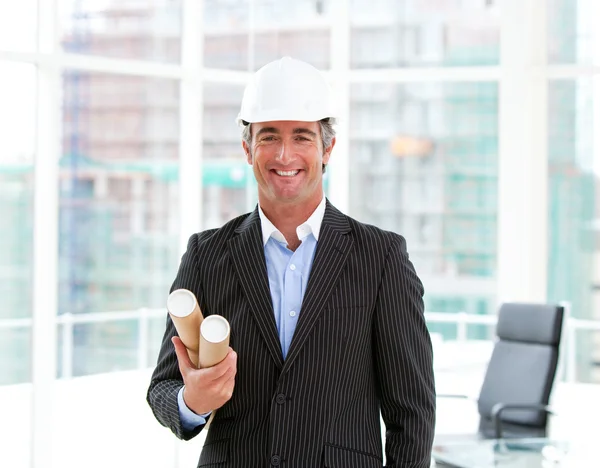 Portrait of an elegant male architect — Stock Photo, Image