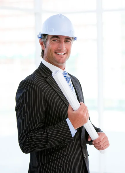 Portrait of an assertive male architect — Stock Photo, Image