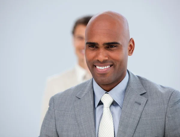 Portrait of a male executive and his colleague — Stock Photo, Image