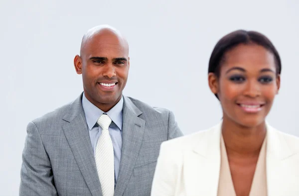 Portret van twee etnische business — Stockfoto