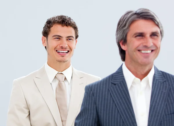 Portrait of a mature businessman and his colleague — Stock Photo, Image