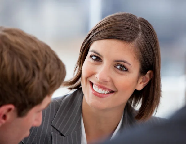 Portrait of a charismatic businesswoman and her colleague — Stock Photo, Image
