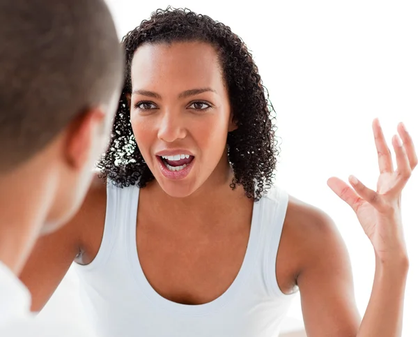 Close-up of a Young couple having an argument — Stock Photo, Image