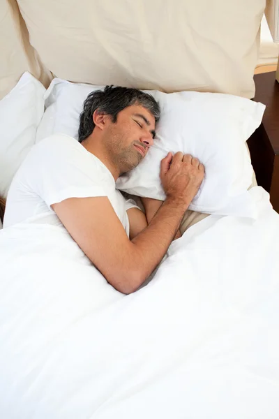 Doleful man sleeping — Stock Photo, Image