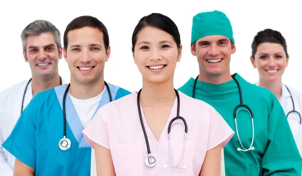 Multi-etnisch medisch team — Stockfoto