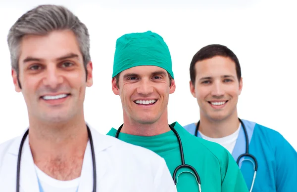 Портрет чоловічої медичної команди — стокове фото