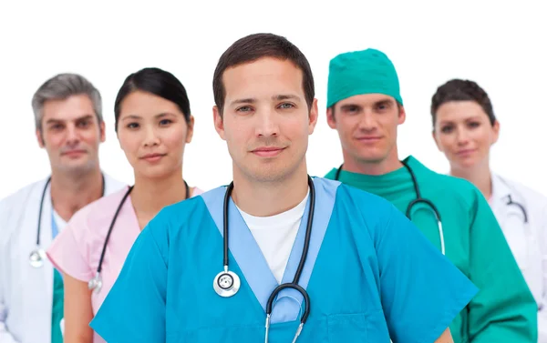 Portrait of a serious medical team — Stock Photo, Image