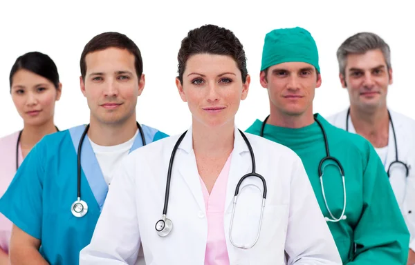 Retrato de un equipo médico joven — Foto de Stock