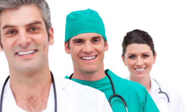 Porträt eines fröhlichen Ärzteteams — Stockfoto