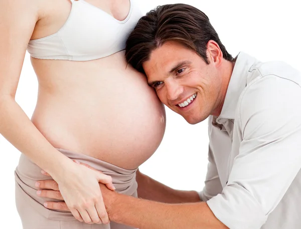 Loving couple expecting a baby — Stock Photo, Image
