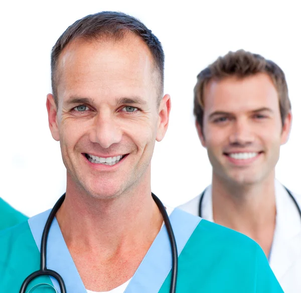 Porträt zweier männlicher Ärzte — Stockfoto