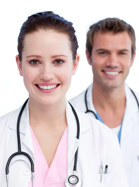 Presentation of a young medical team — Stock Photo, Image