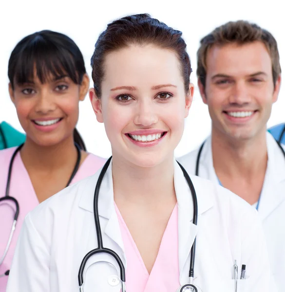 Portrait of a united medical team — Stock Photo, Image