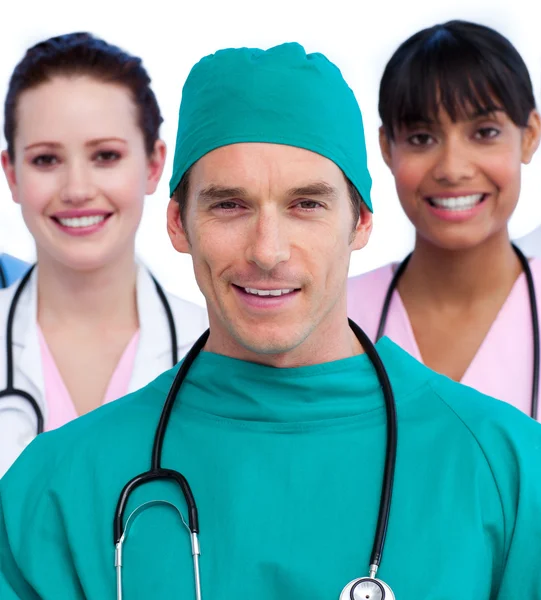 Portrait of a united medical team — Stock Photo, Image