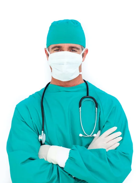 Portret ambitny chirurg — Zdjęcie stockowe