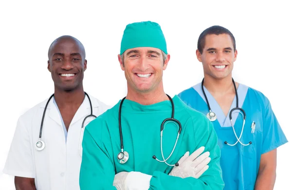 Portrait of men's medical team — Stock Photo, Image