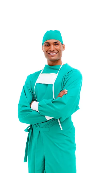 Retrato de um cirurgião afro-americano — Fotografia de Stock