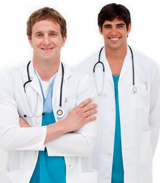Portret dwóch lekarzy — Zdjęcie stockowe