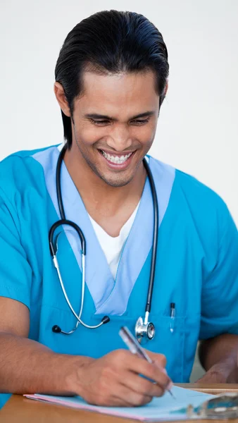 Male Nurse working in a hospital — Stok fotoğraf
