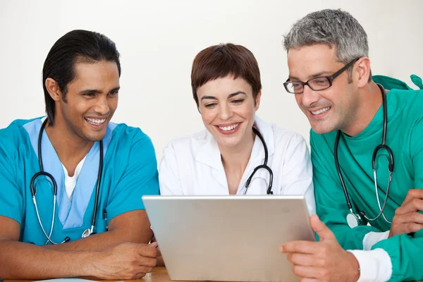 Group of doctors in a meeting — Stock Photo, Image