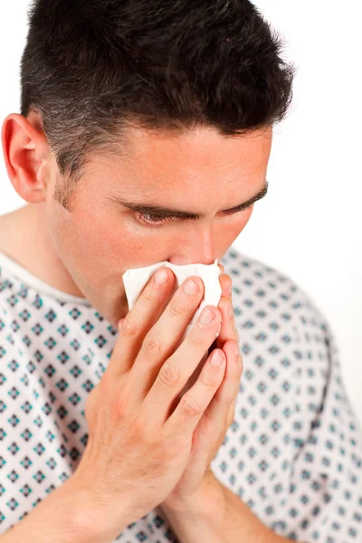 Stock image Close-up of a patient sneezing