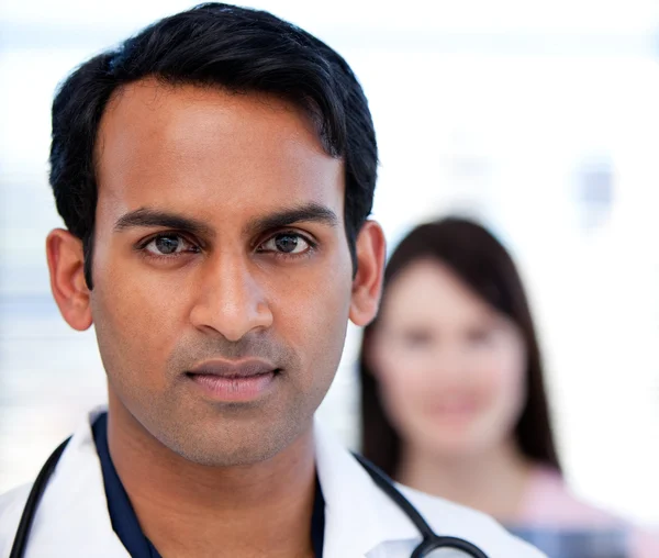 Portrait of a confident ethnic doctor — Stock Photo, Image