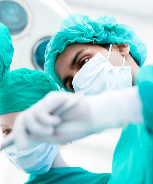 Serious surgeons during an operation. Medical concept. — Stock Photo, Image